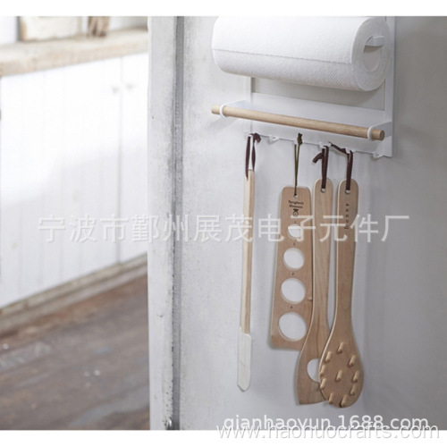 Iron magnetic rack roll paper towel rack